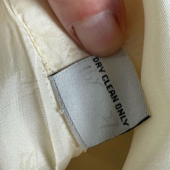 J Peterman Vvintage Inspired 100% Linen Ivory Button Front Blazer Jacket 16￼ - Picture 7 of 8